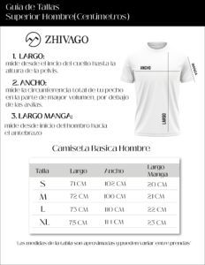 Guía de tallas camiseta